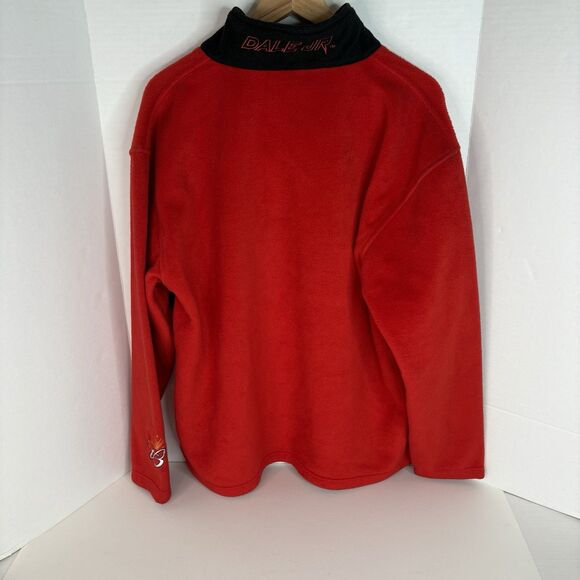 Vintage Dale Earnhardt Jr Quarter Zip Fleece Jacket Medium Red Winners Circle #8 - Picture 2 of 7